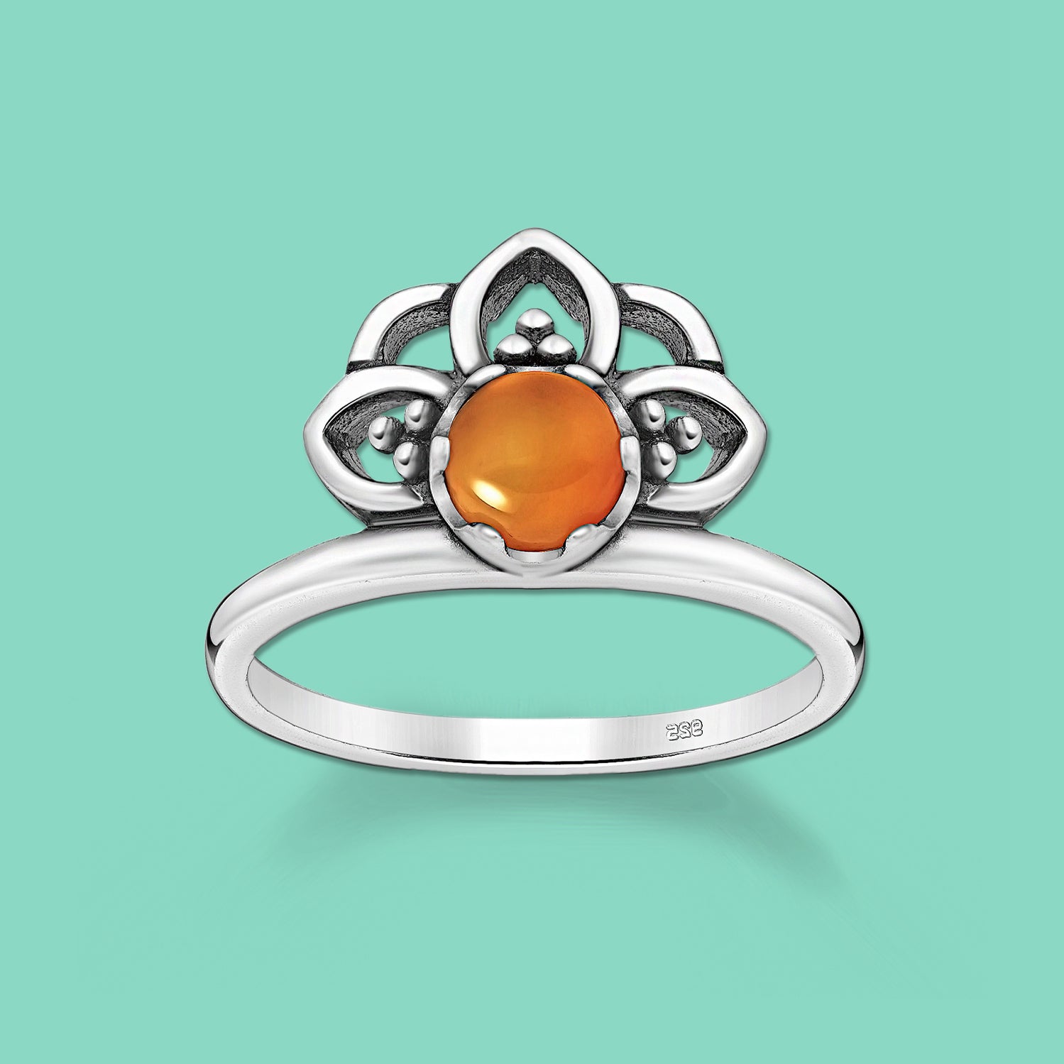 Carnelian ring, Silver Ring 