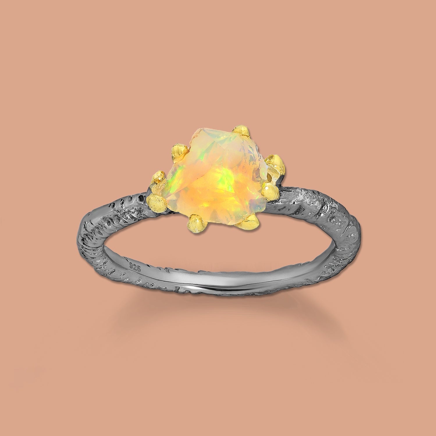 Opal Silver Ring , opal jewelry