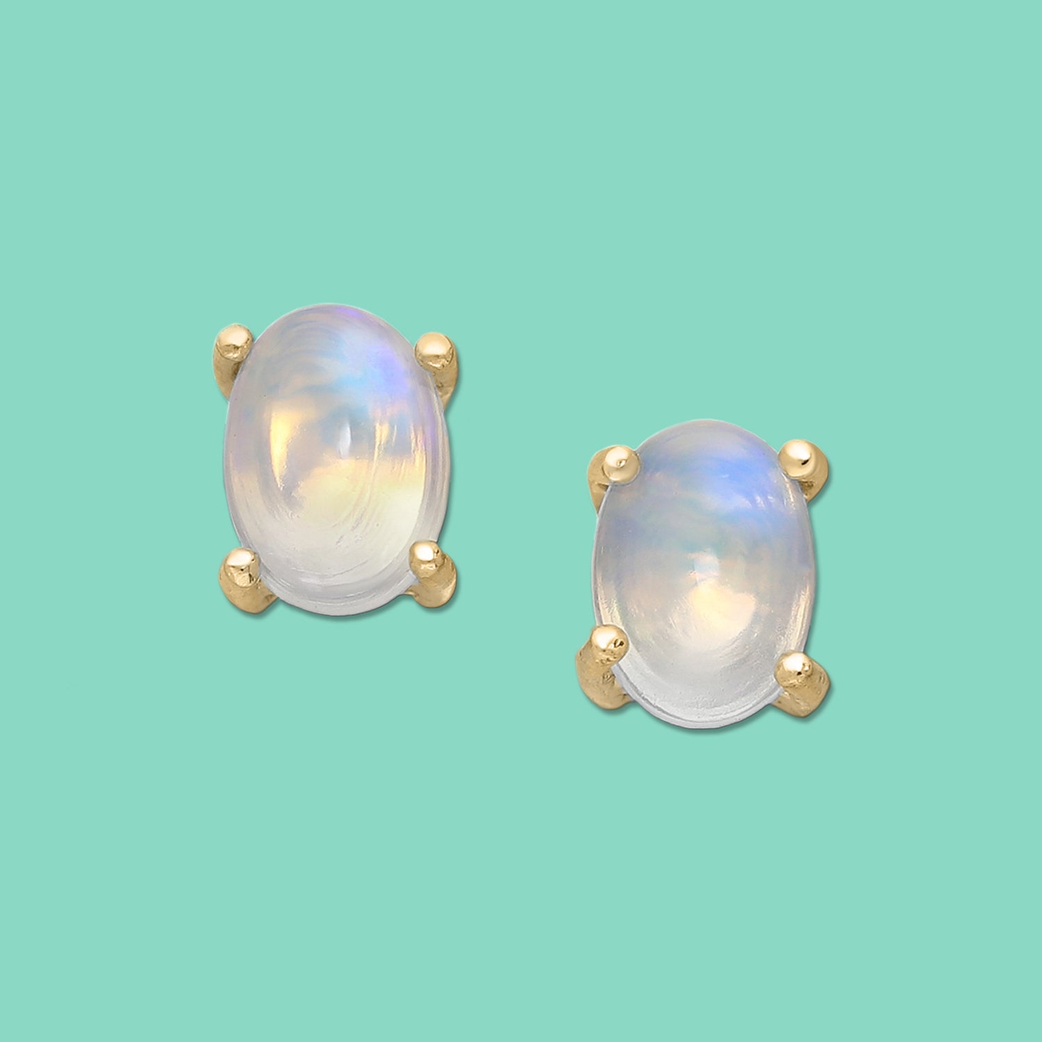 opal stud earrings,  Ethiopian opals earrings