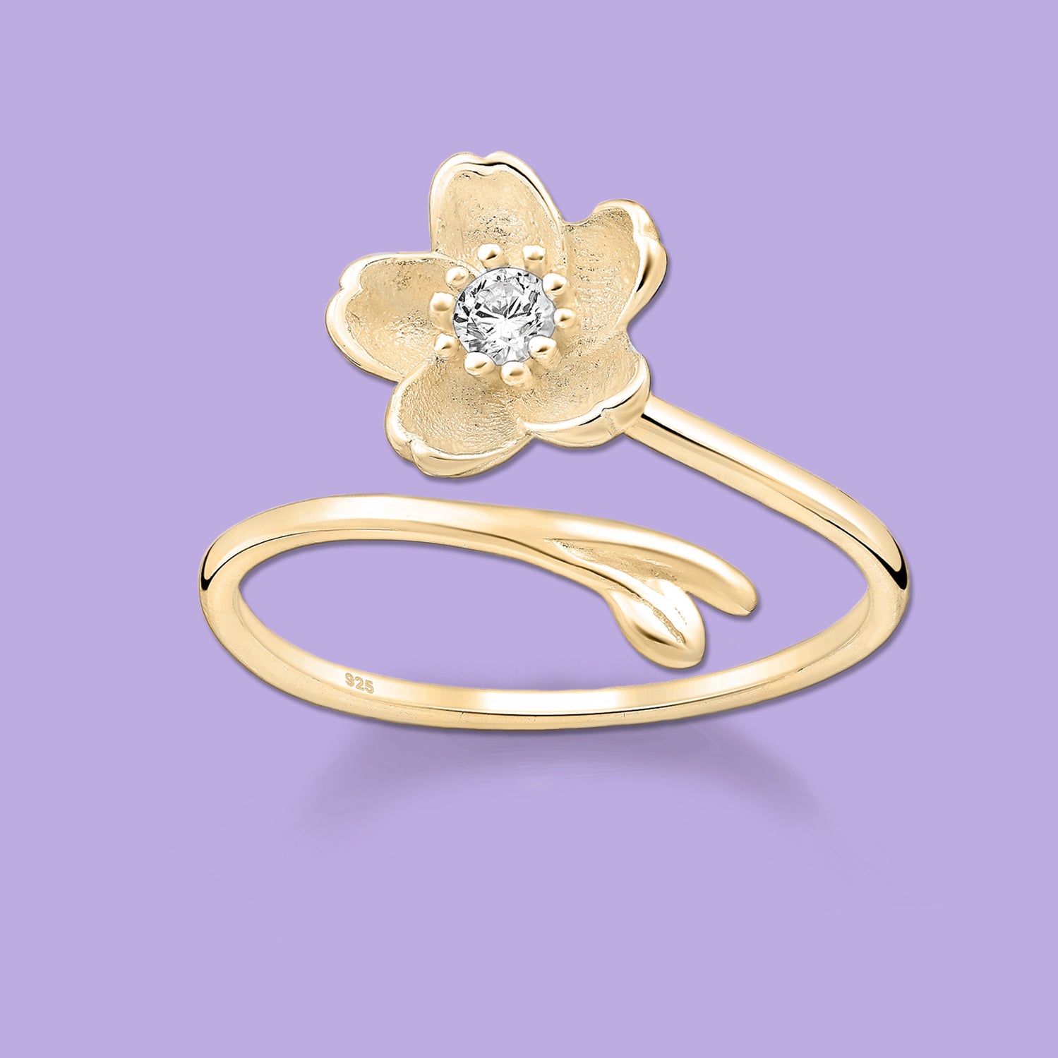 Flower Adjustable Ring