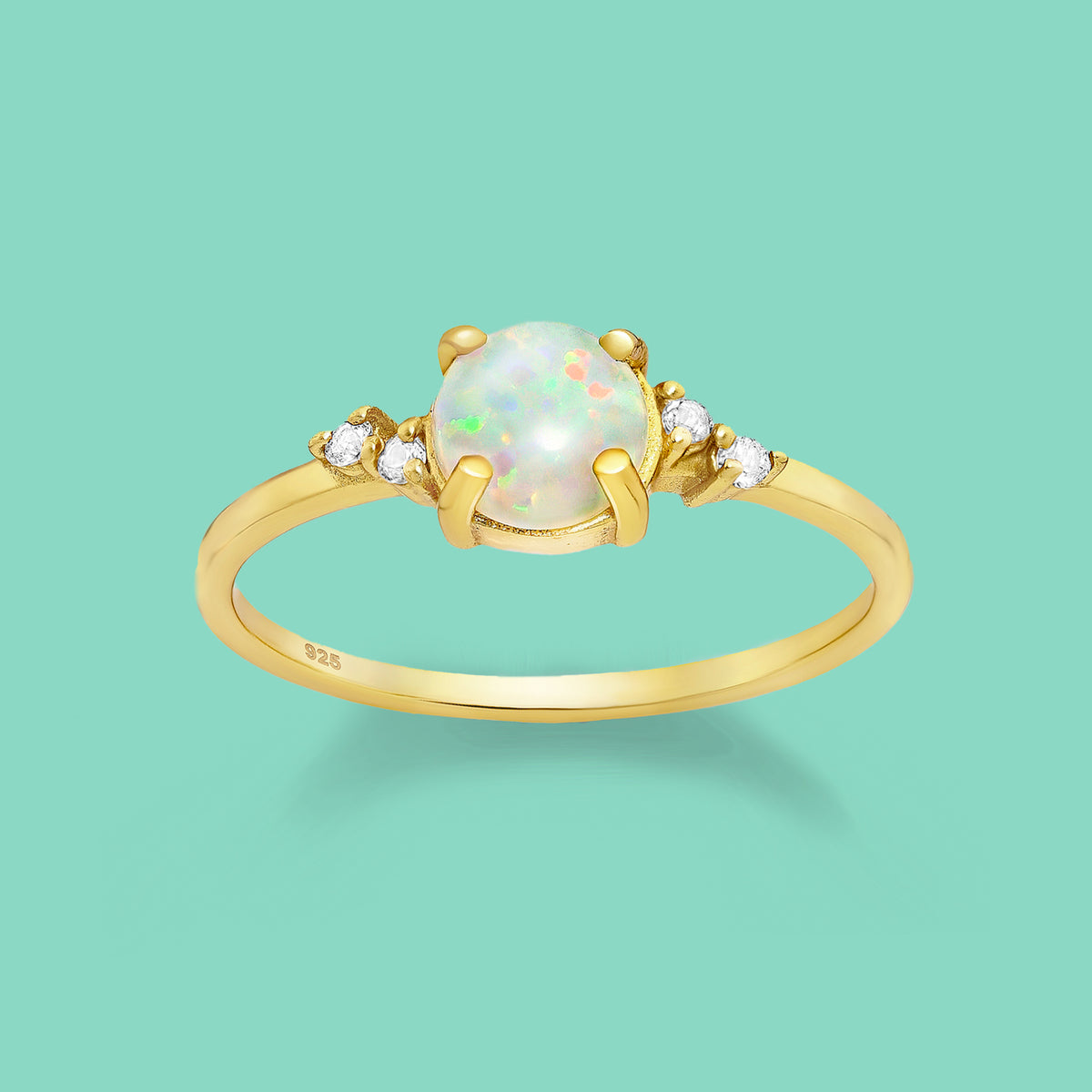 Opal Gold Ring 