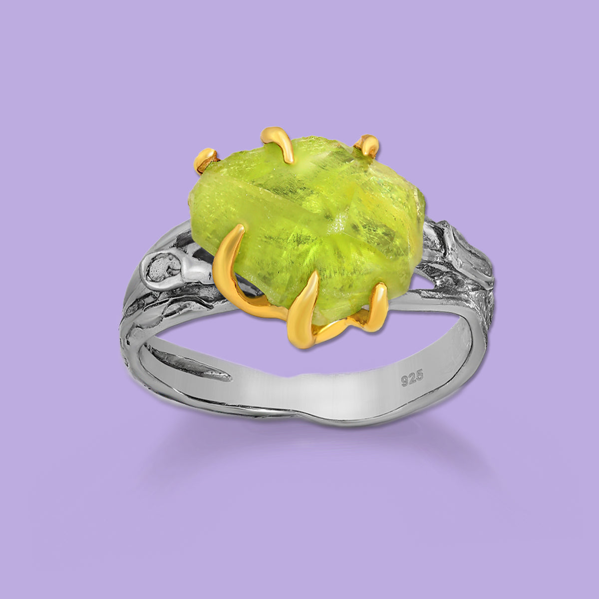 Peridot Silver Ring 