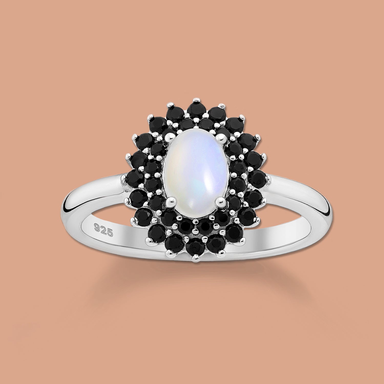 Ring with Ethiopian Opal , silver ring