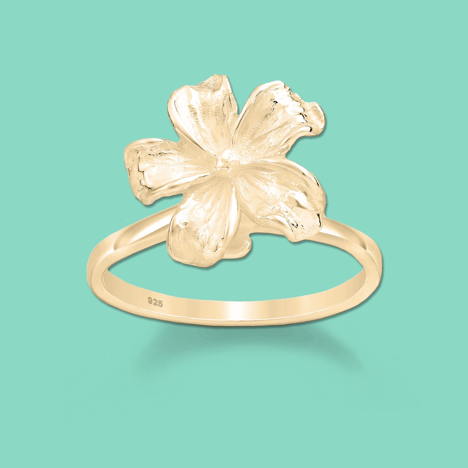 Silver Flower Ring 