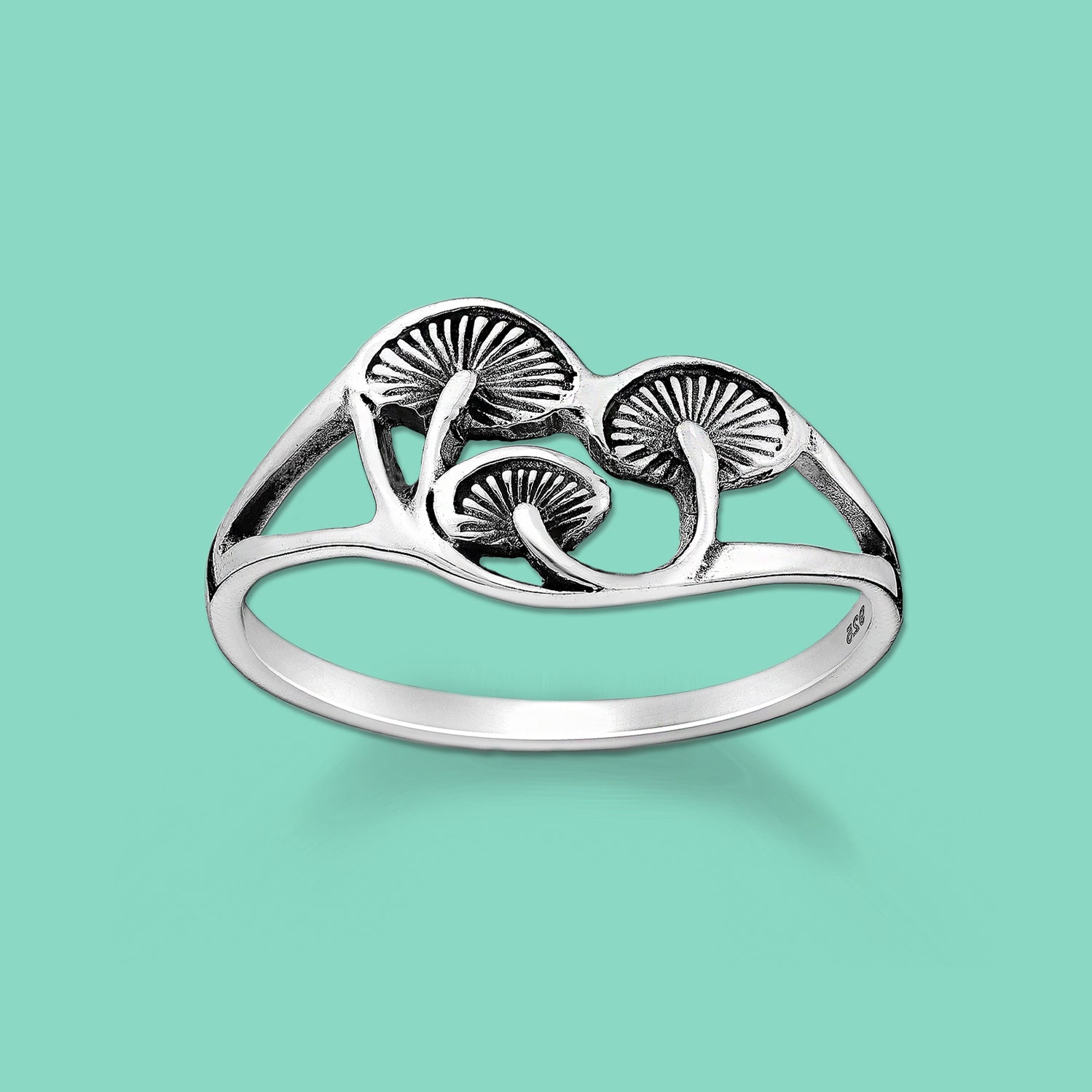 Mushroom Silver Ring