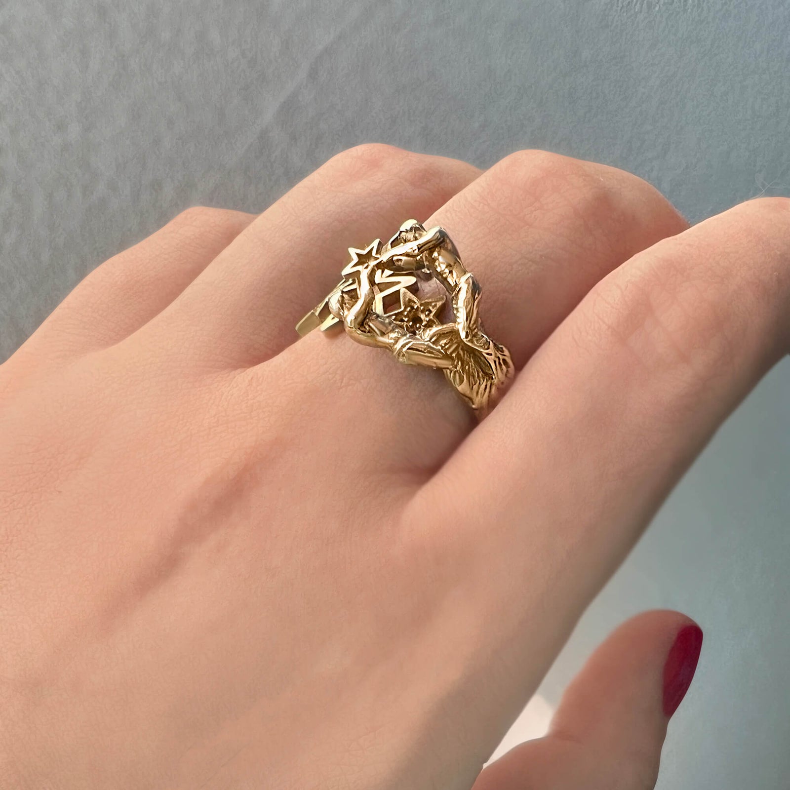 Gemini Ring by CITIMI, zodiac rings, 3d jewelry, modern design jewelry