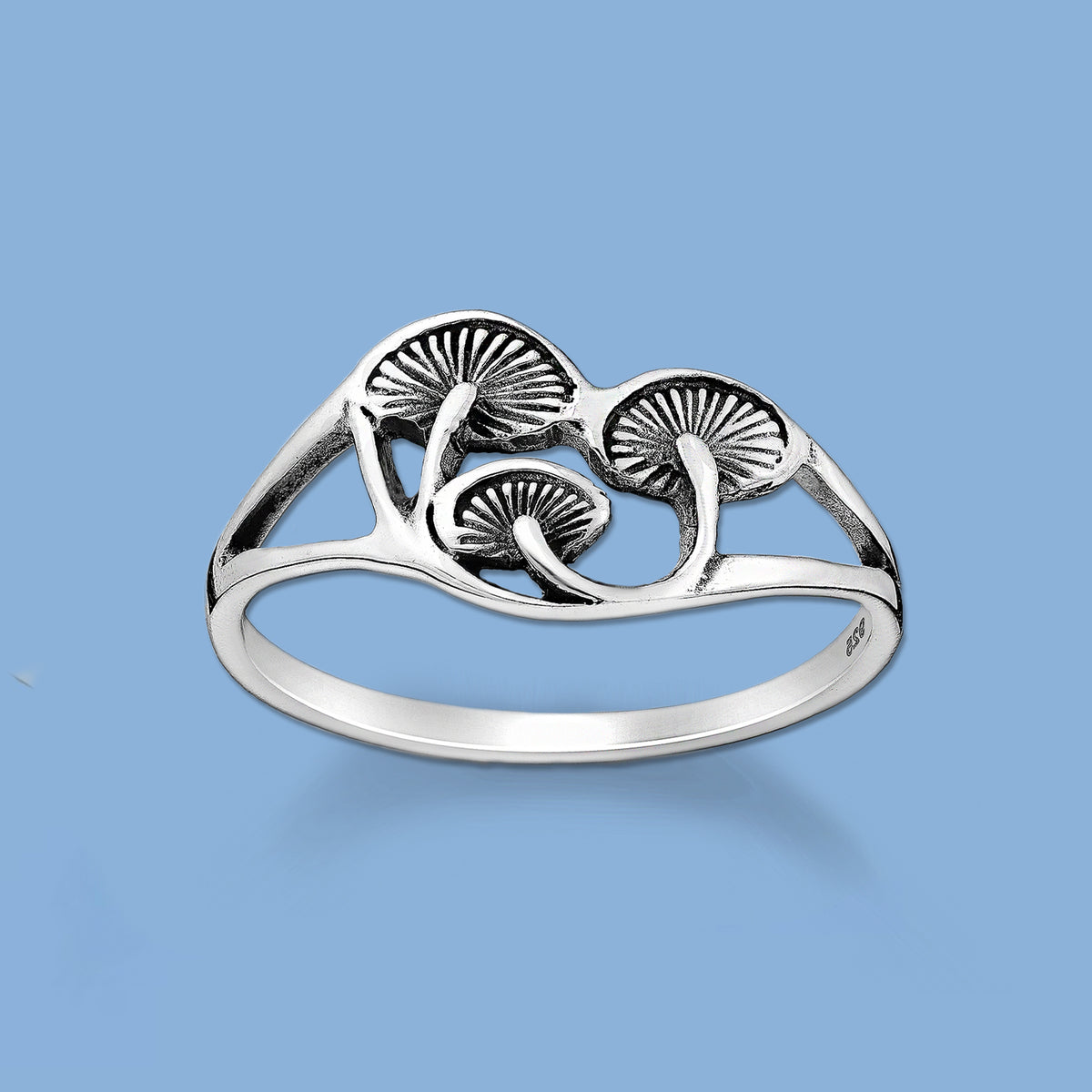 Mushroom Silver Ring