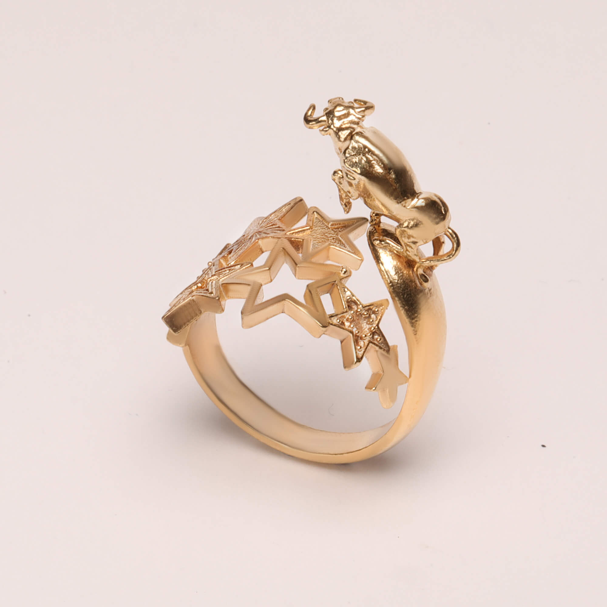 3D Taurus ring by CITIMI Jewelry, zodiac ring, zodiac jewelry, bull ring