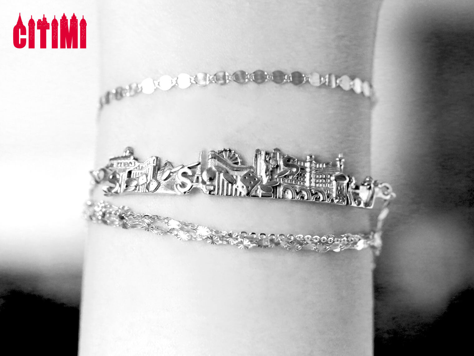 City Bracelet Las Vegas in 14K/18K Gold