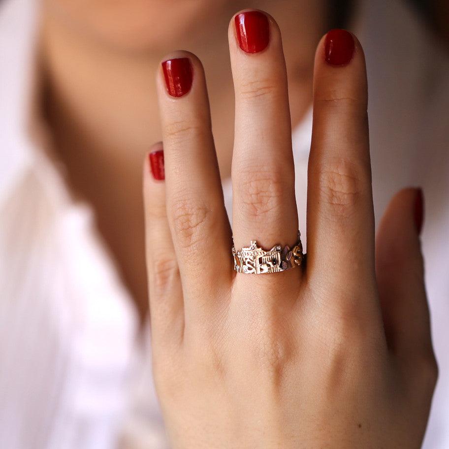 Cityscape Ring ⠀Las Vegas in Sterling Silver