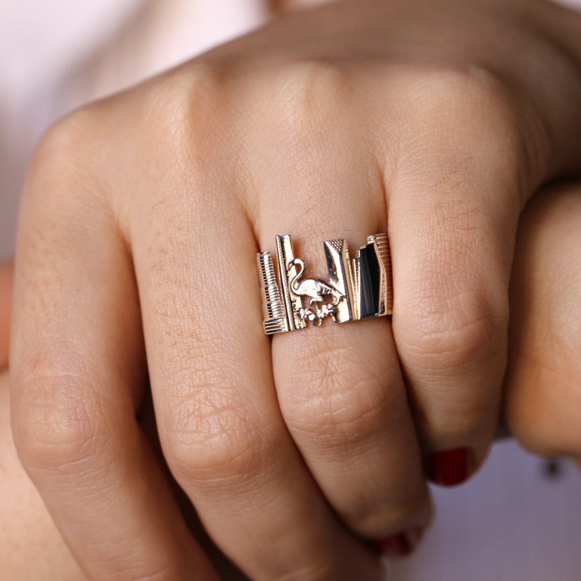 Cityscape Ring Miami in Sterling Silver