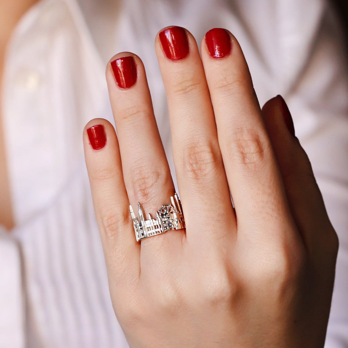 Cityscape Ring Vienna in Sterling Silver