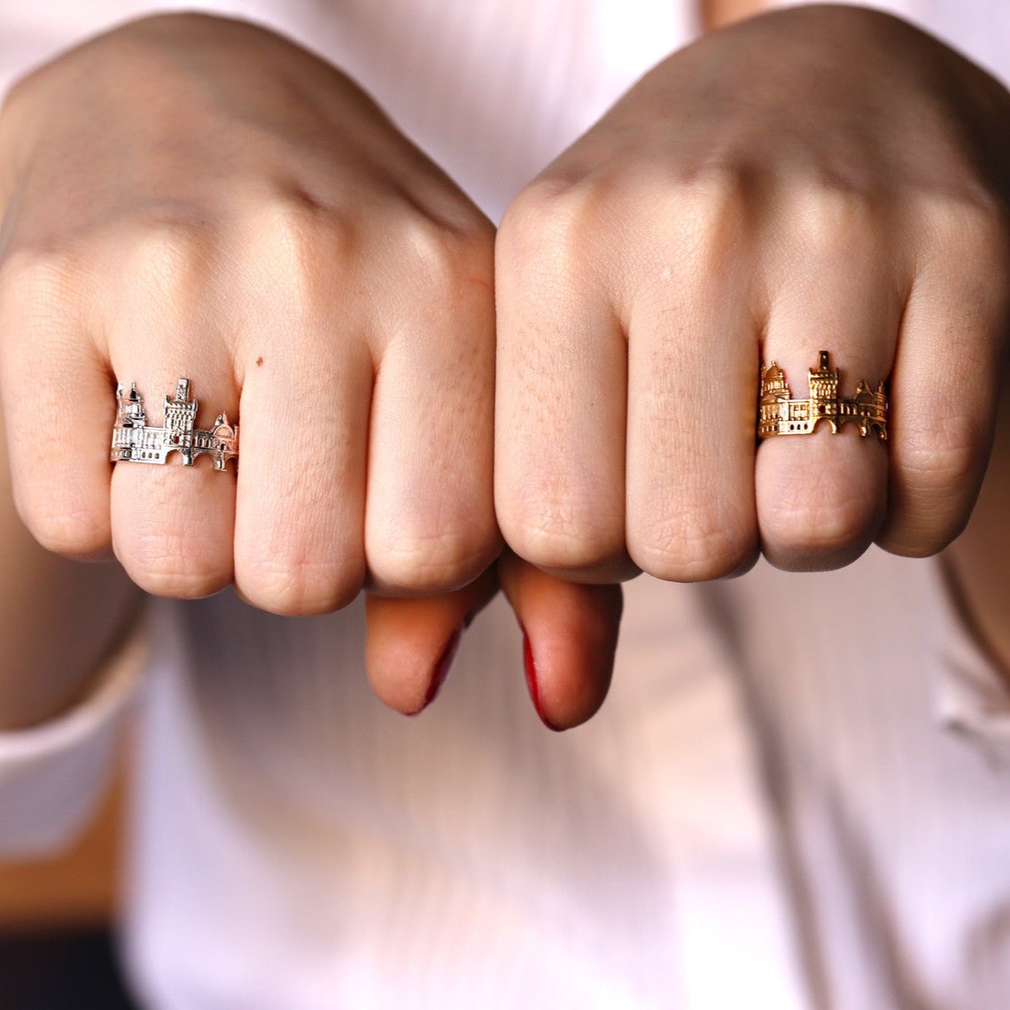 Cityscape Ring Prague in Sterling Silver