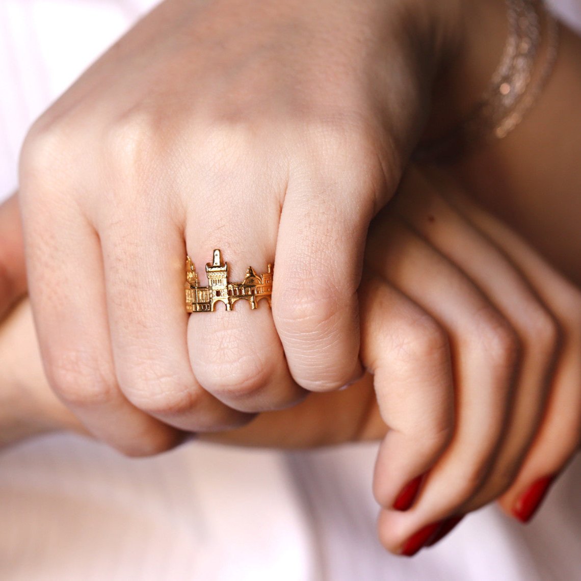 Cityscape Ring Prague in Sterling Silver