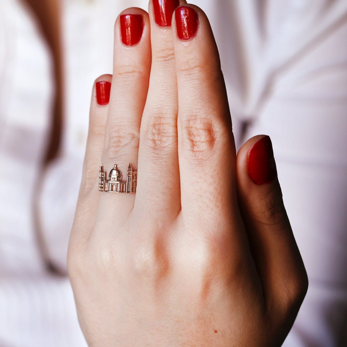 Cityscape Ring Venice in Sterling Silver