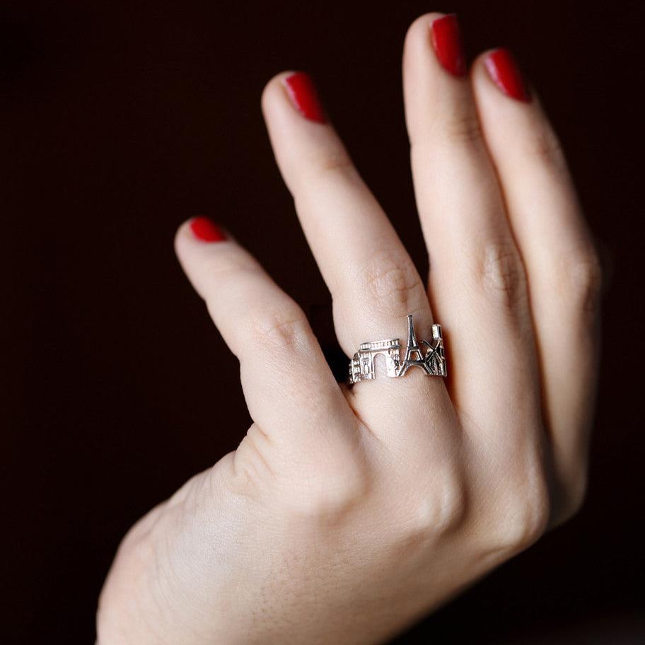 Cityscape Ring Paris in Sterling Silver