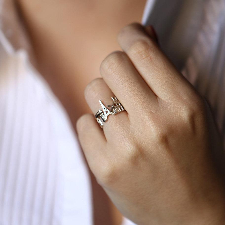 Cityscape Ring Paris in Sterling Silver