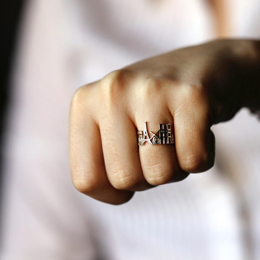 Cityscape Ring Paris in Sterling Silver