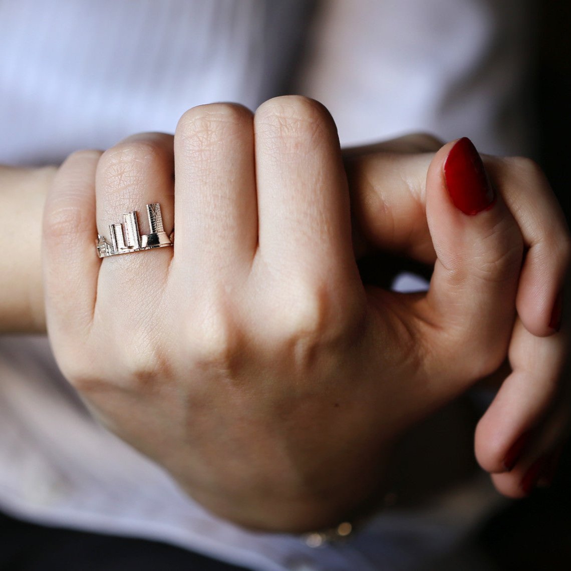 Cityscape Ring Toronto in Sterling Silver