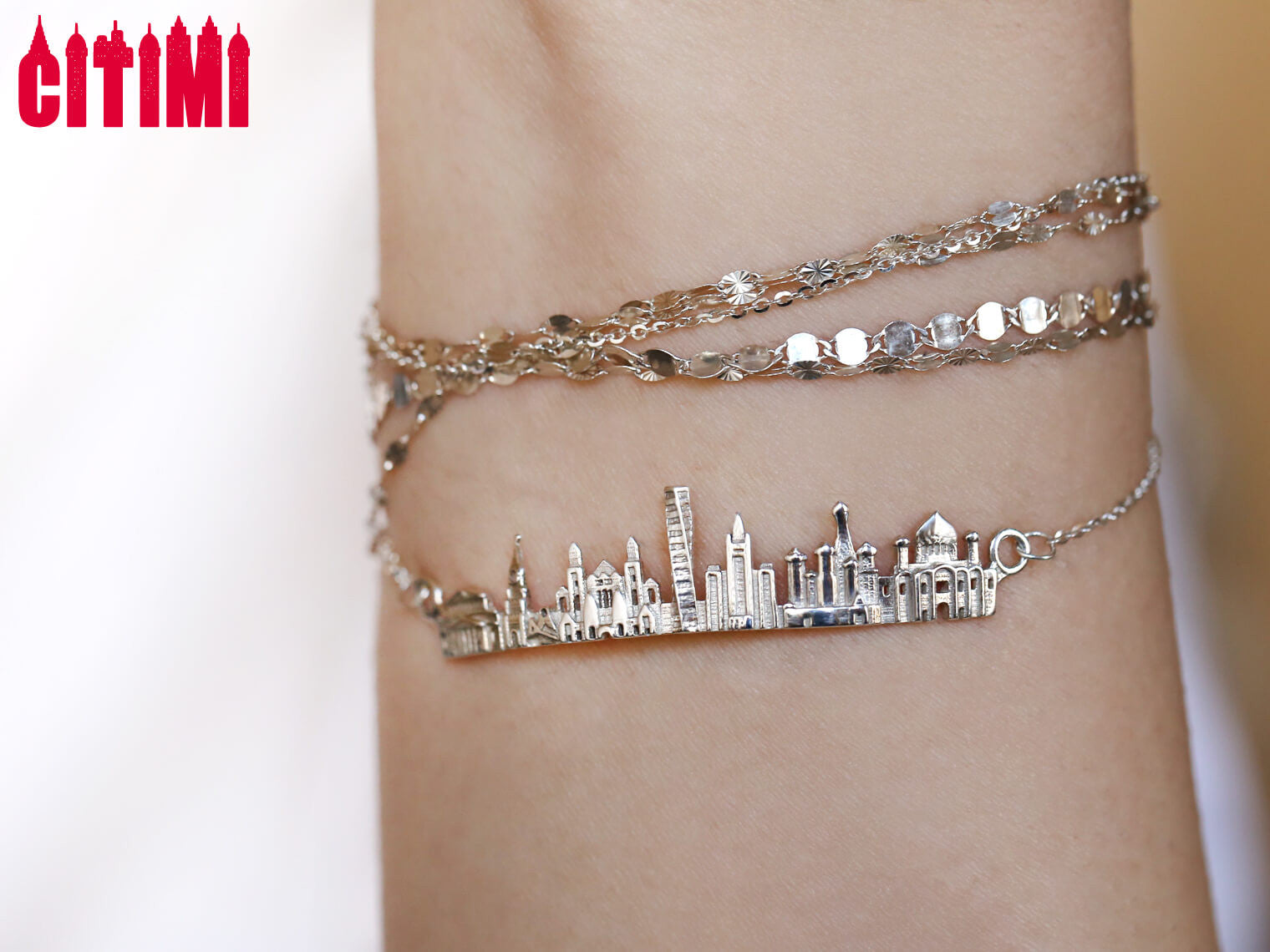 City Bracelet Moscow in Sterling Silver