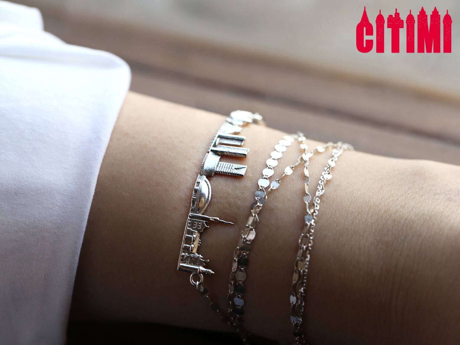 City Bracelet Toronto in Sterling Silver