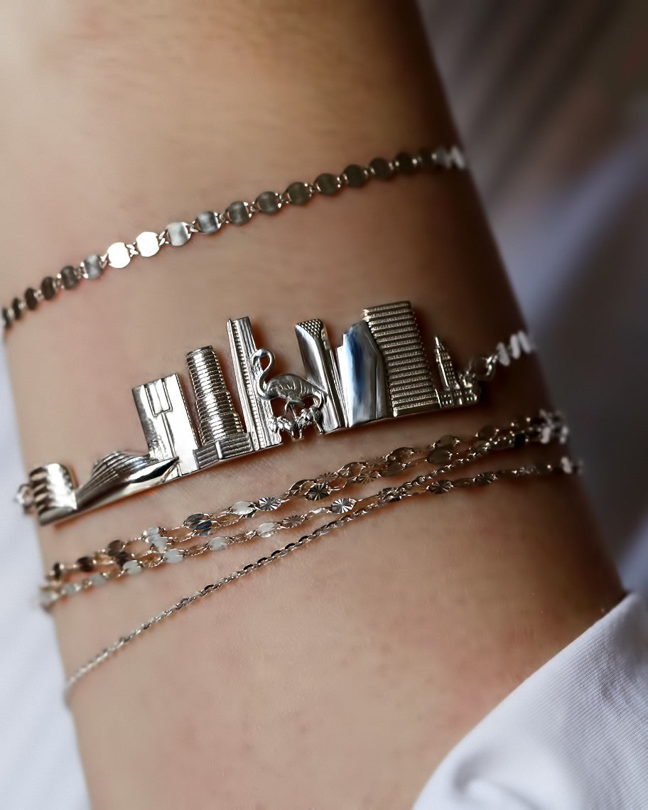 City Bracelet Miami in Sterling Silver