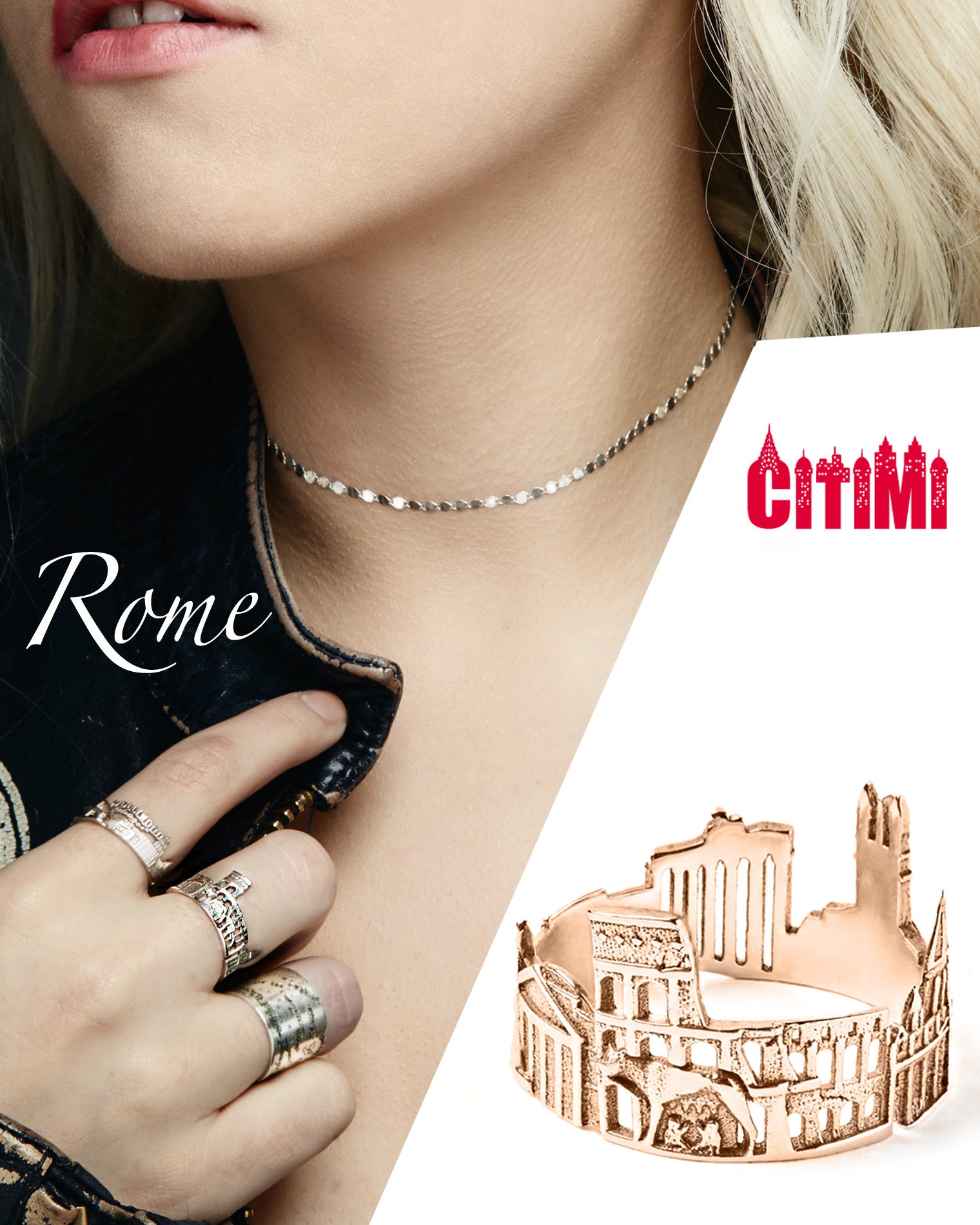 Cityscape Ring Rome in 14K/18K Gold