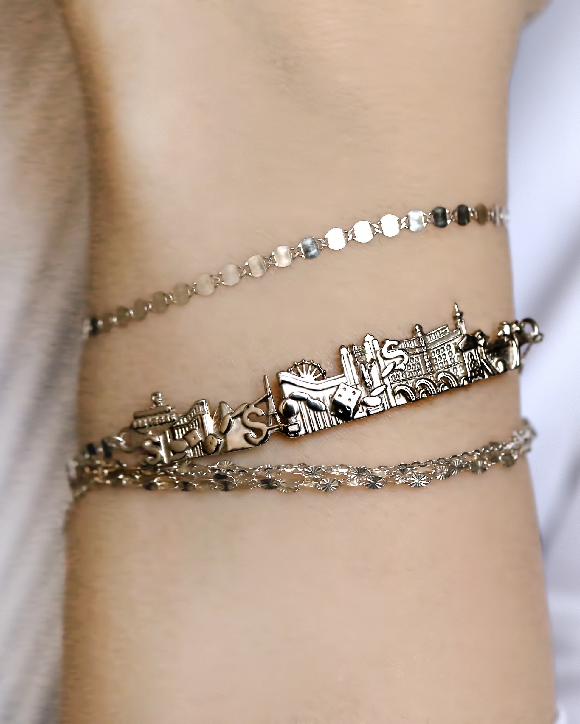 City Bracelet Las Vegas in Sterling Silver