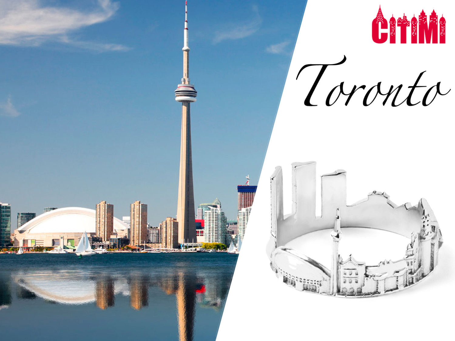 Cityscape Ring Toronto in 14K/18K Gold