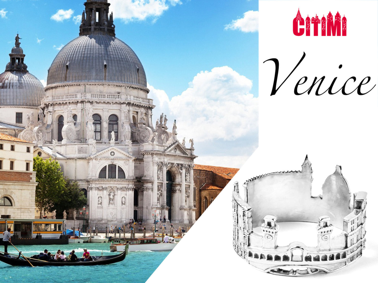 Cityscape Ring Venice in 14K/18K Gold