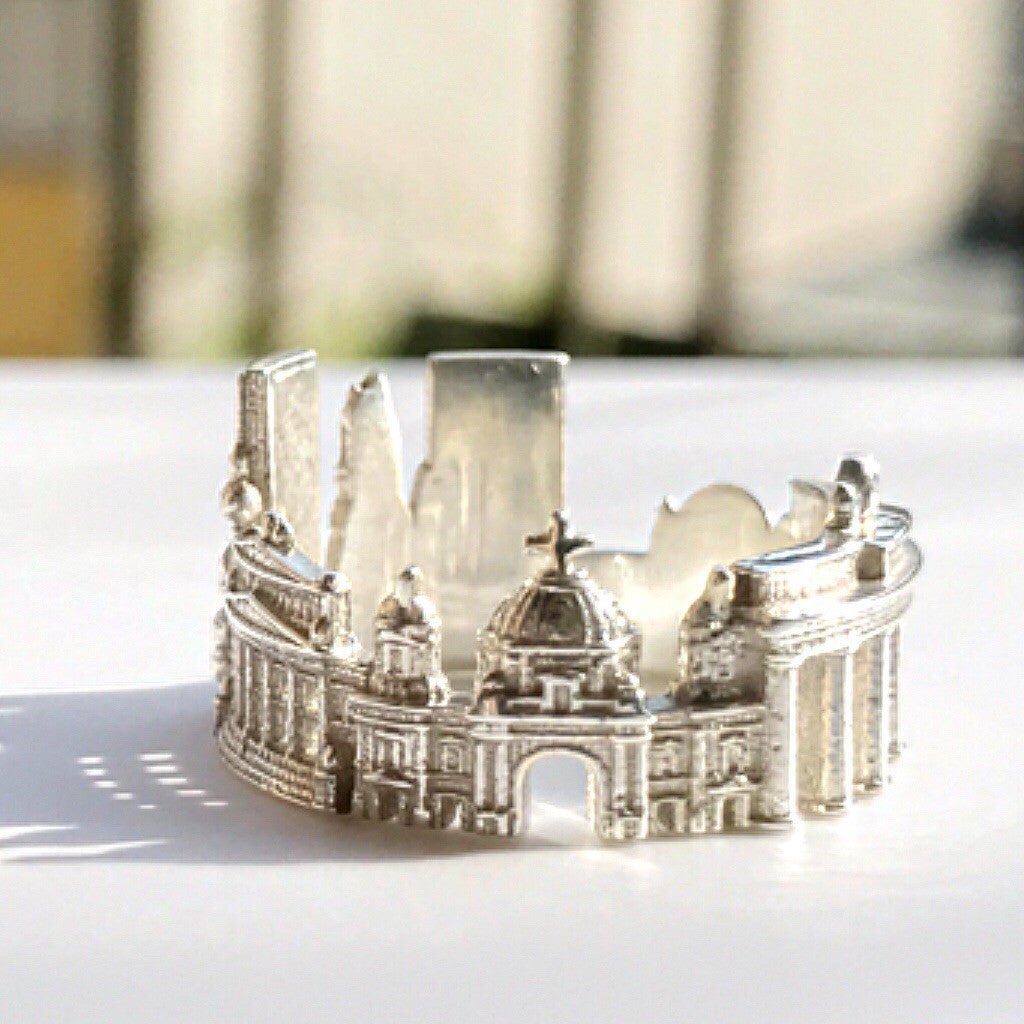 Cityscape Ring Berlin in Sterling Silver