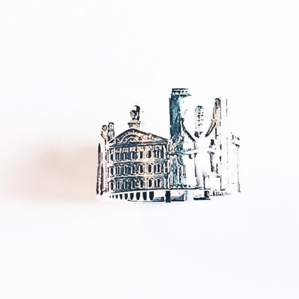 Cityscape Ring Boston in Sterling Silver