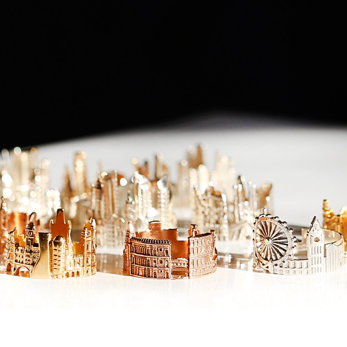 Cityscape Ring Prague in Sterling Silver