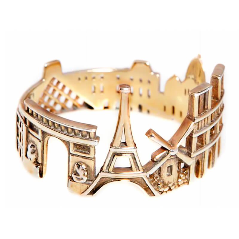 Cityscape Ring Paris in Sterling Silver