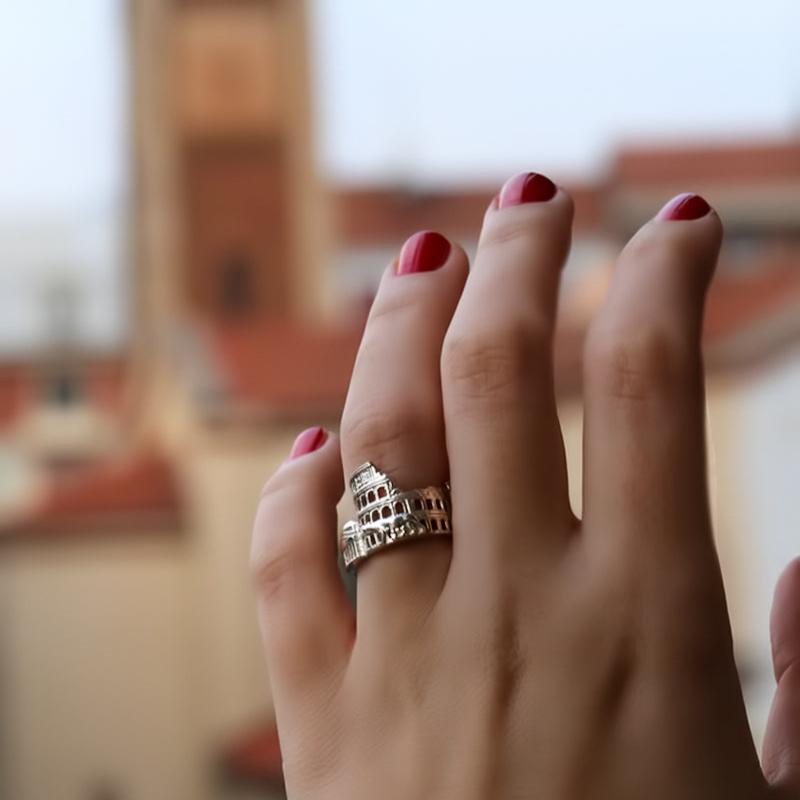 Cityscape Ring Rome in Sterling Silver